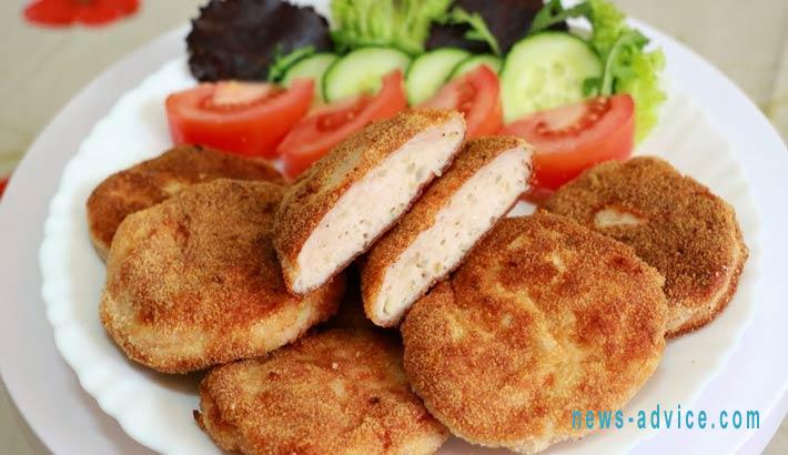 Рецепти Ніжні курячі котлети