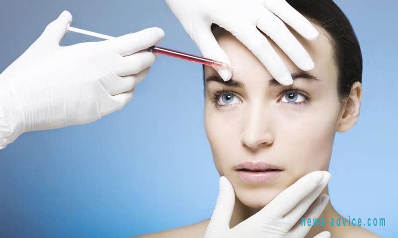 Cosmetology beauty procedures Plasmolifting of the face